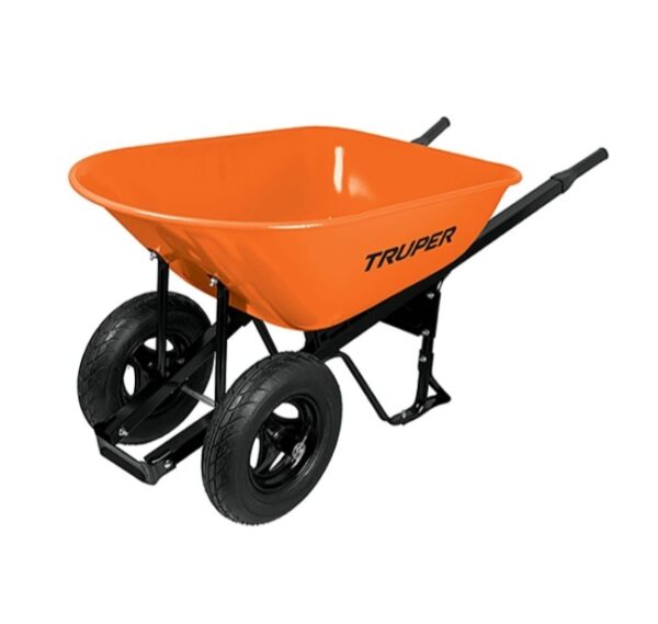 Carretilla doble llanta neumática - 120 l