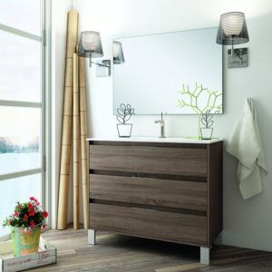 Mueble baño Sandra con 3 cajones - 80 cm
