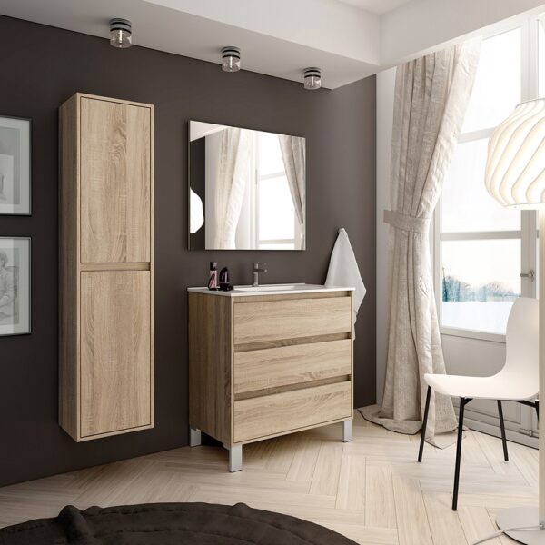Mueble baño Sandra con 3 cajones - 80 cm