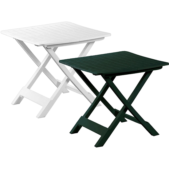 Mesa plegable Tevere - 79x72x70 cm - Blanco 356850